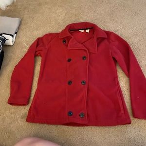 Women’s Natural Reflections Red Peacoat